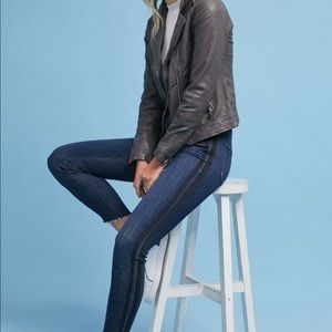 Mother Jeans Stunner Zip Ankle Step Fray - Sweeping Racer